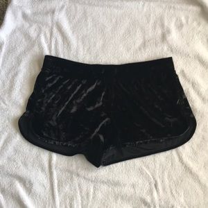 Black pajama shorts